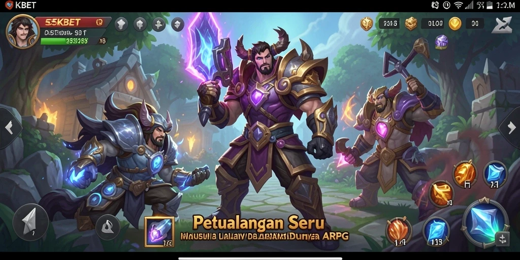 Tampilan gameplay ARPG yang seru dan menantang di 55KBET.