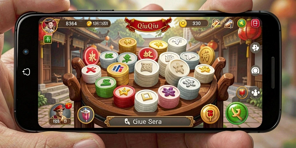 Gameplay seru QiuQiu di aplikasi 8364