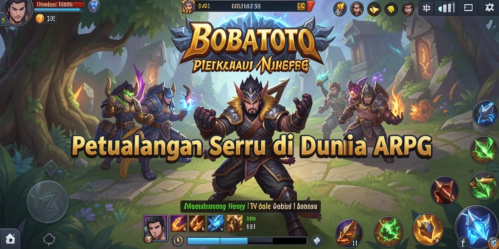 Tampilan gameplay seru dalam BOBATOTO, aksi memukau dan pertarungan yang mendebarkan.