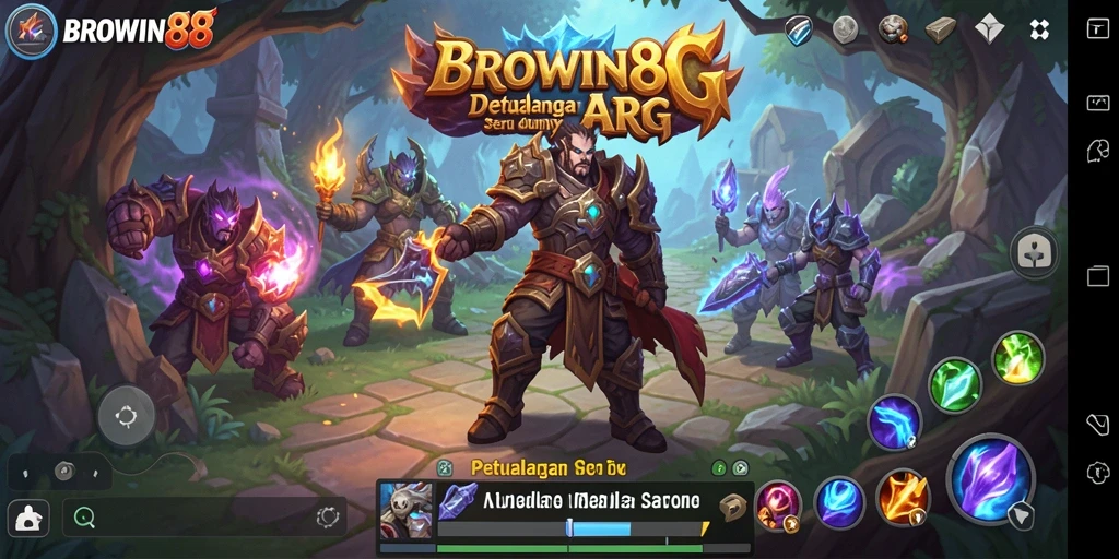 Gameplay seru dan mendebarkan dalam BROWIN88 yang menampilkan pertarungan epik.
