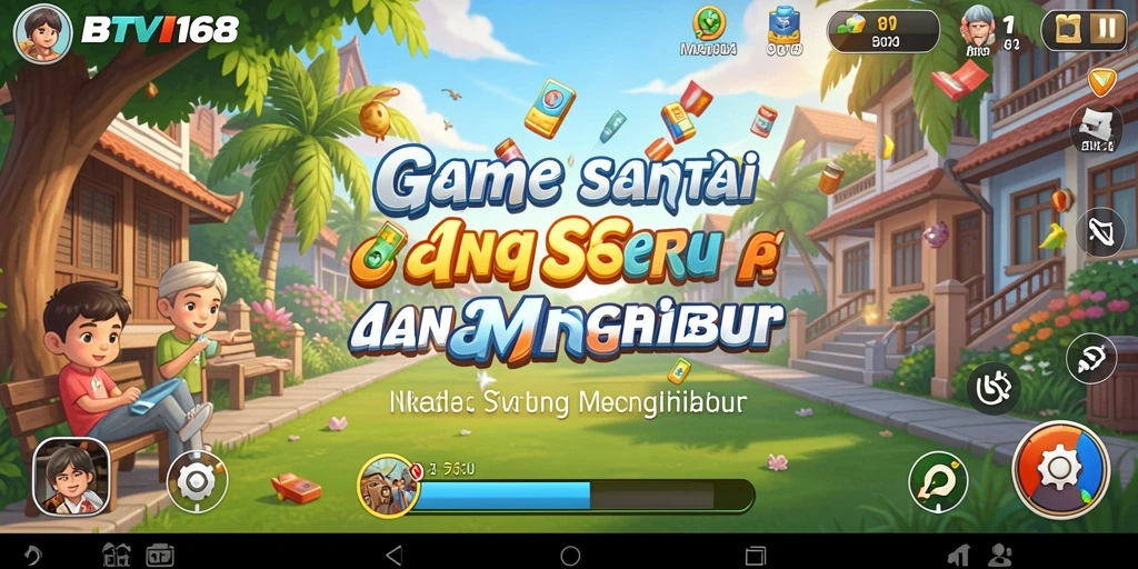 Screenshot BTV168 menampilkan gameplay santai dan interaktif.