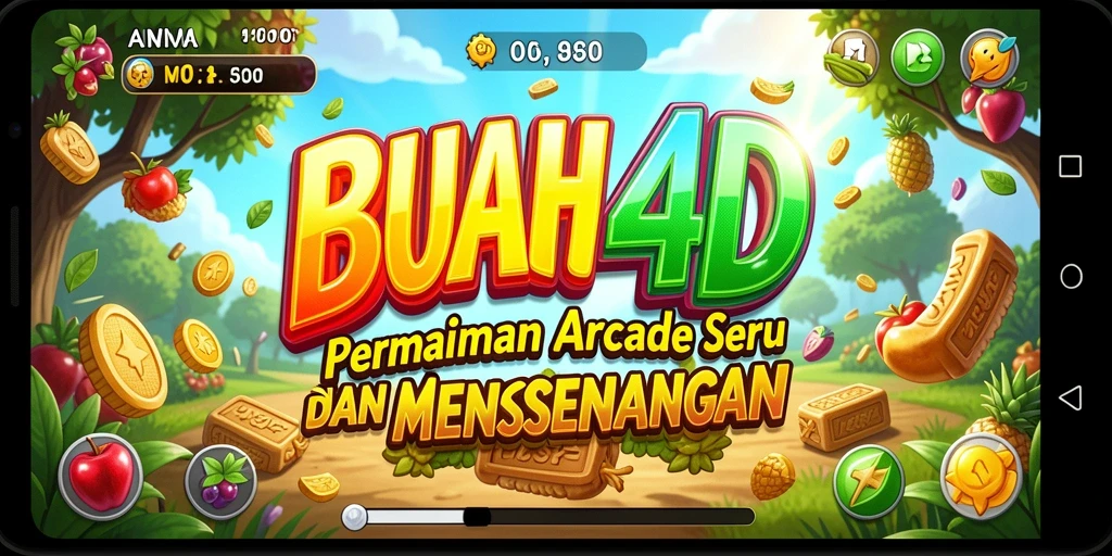 Tampilan gameplay BUAH4D yang seru dengan berbagai buah dan tantangan.