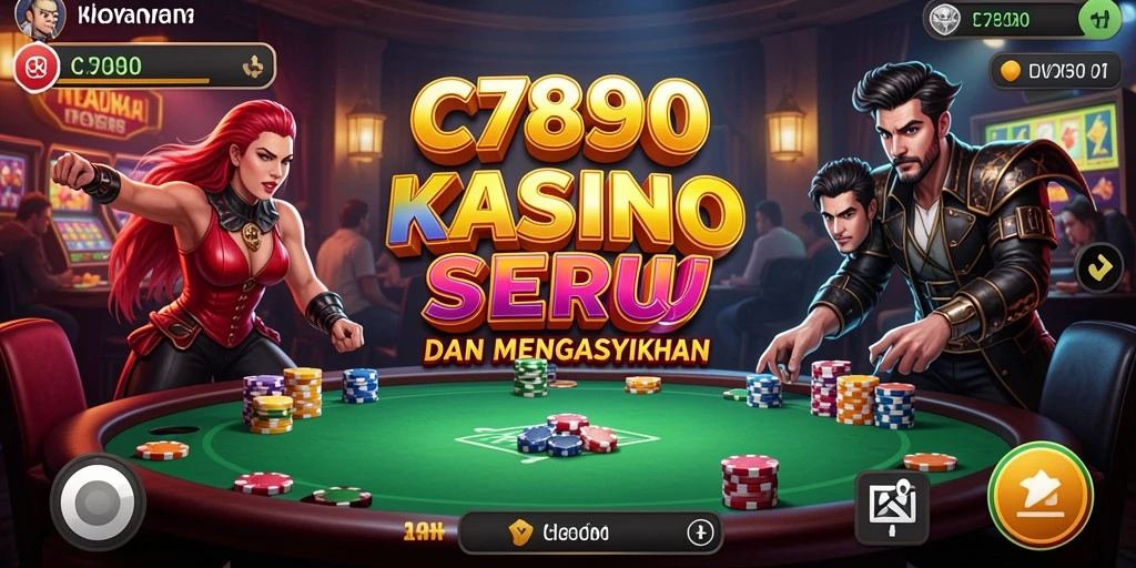 Tampilan gameplay menarik dengan berbagai permainan kasino.
