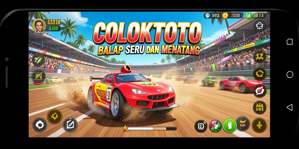 Gameplay Racing yang mendebarkan di COLOKTOTO.