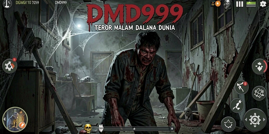 Gameplay seram di DMD999 yang membangkitkan ketegangan.