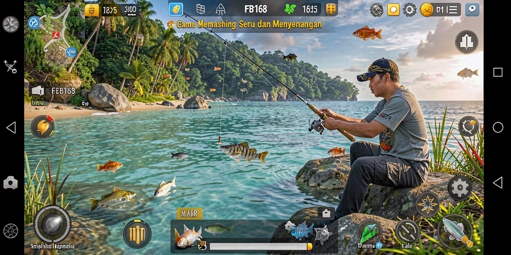 Tangkapan ikan besar di FB168 dengan grafis menawan.