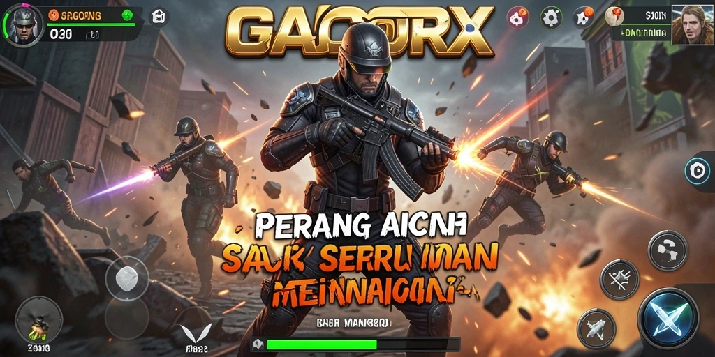 Tampilan gameplay GACORX yang memukau dengan aksi mendebarkan.
