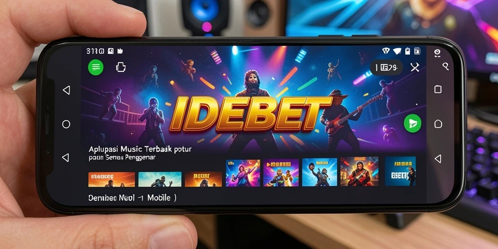 Tampilan gameplay IDBET dengan berbagai pilihan musik dan interaksi pengguna.