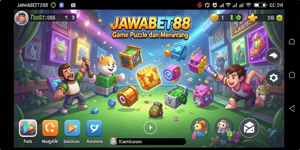 Screenshot gameplay JAWABET88 menampilkan tantangan puzzle yang menarik.