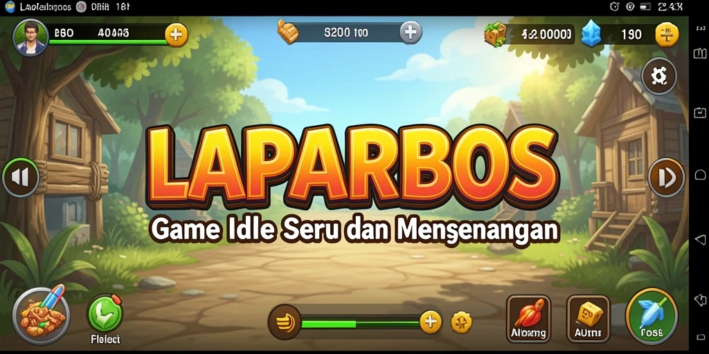 Tampilan gameplay LAPARBOS yang memukau saat karakter beraksi.