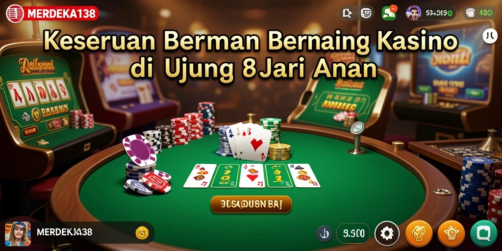 Tampilan menarik dari gameplay Kasino di MERDEKA138.