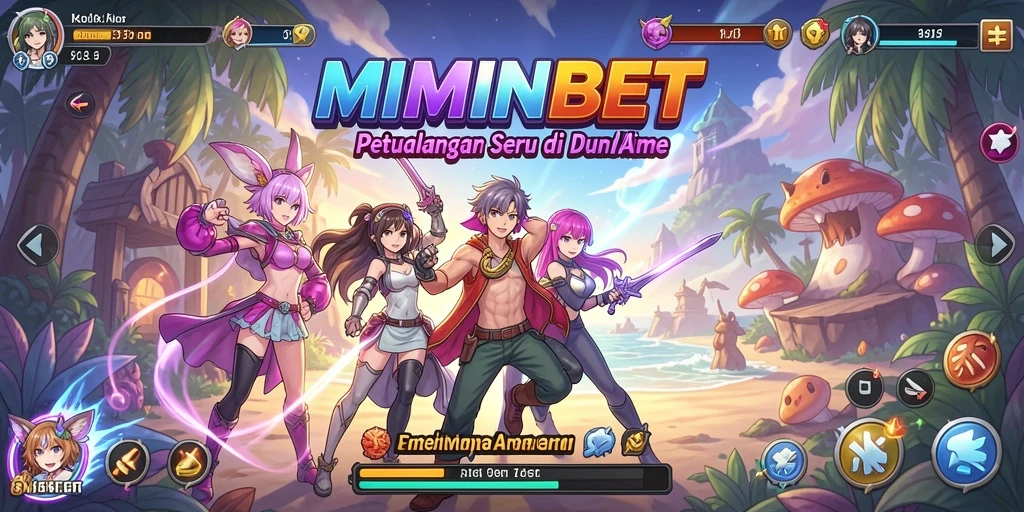 Tampilan karakter anime yang menawan dalam MIMINBET.