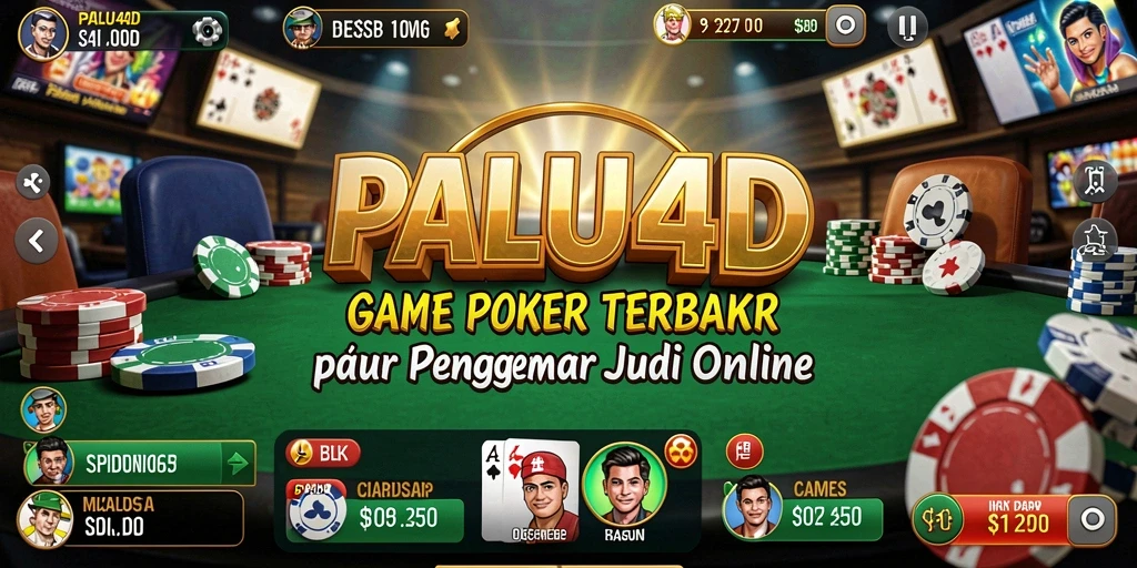 Tampilan screenshot gameplay PALU4D yang mendebarkan saat bermain Poker.