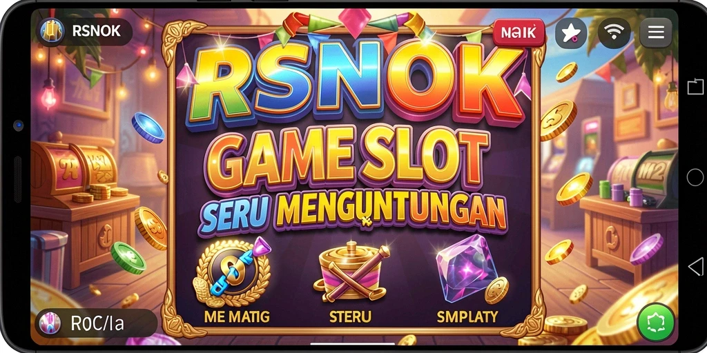 Screenshot gameplay RSNOK menunjukkan serunya bermain slot dengan beragam tema.