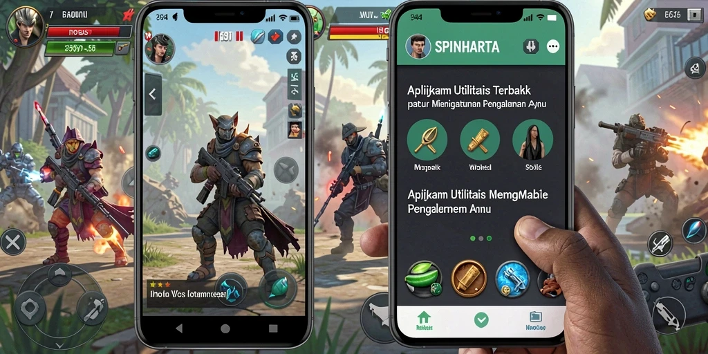 Tampilan antarmuka SPINHARTA yang sederhana dan intuitif.